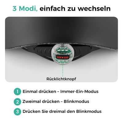 E Scooter Helm mit Rücklicht und verdicktem EPS-Innenfutter