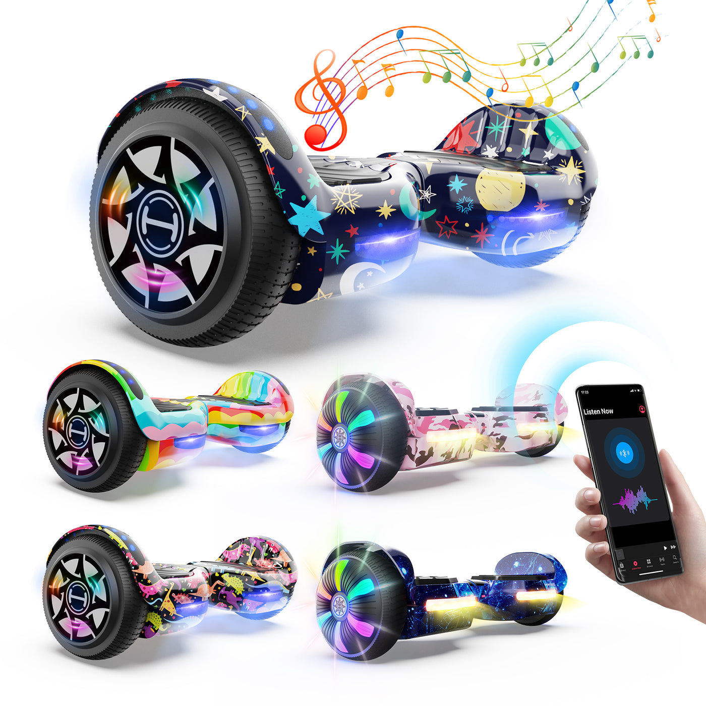 iHoverboard H1 Bluetooth LED Hoverboard 6,5"