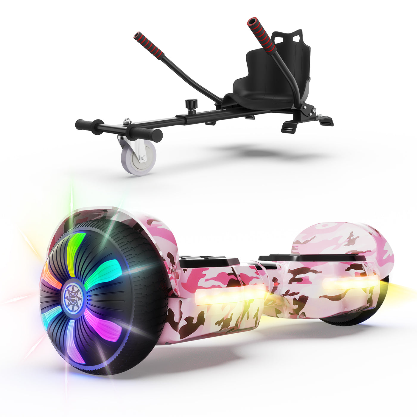 iHoverboard H1 Bluetooth LED Hoverboard 6,5" mit einer Reihe von Farben