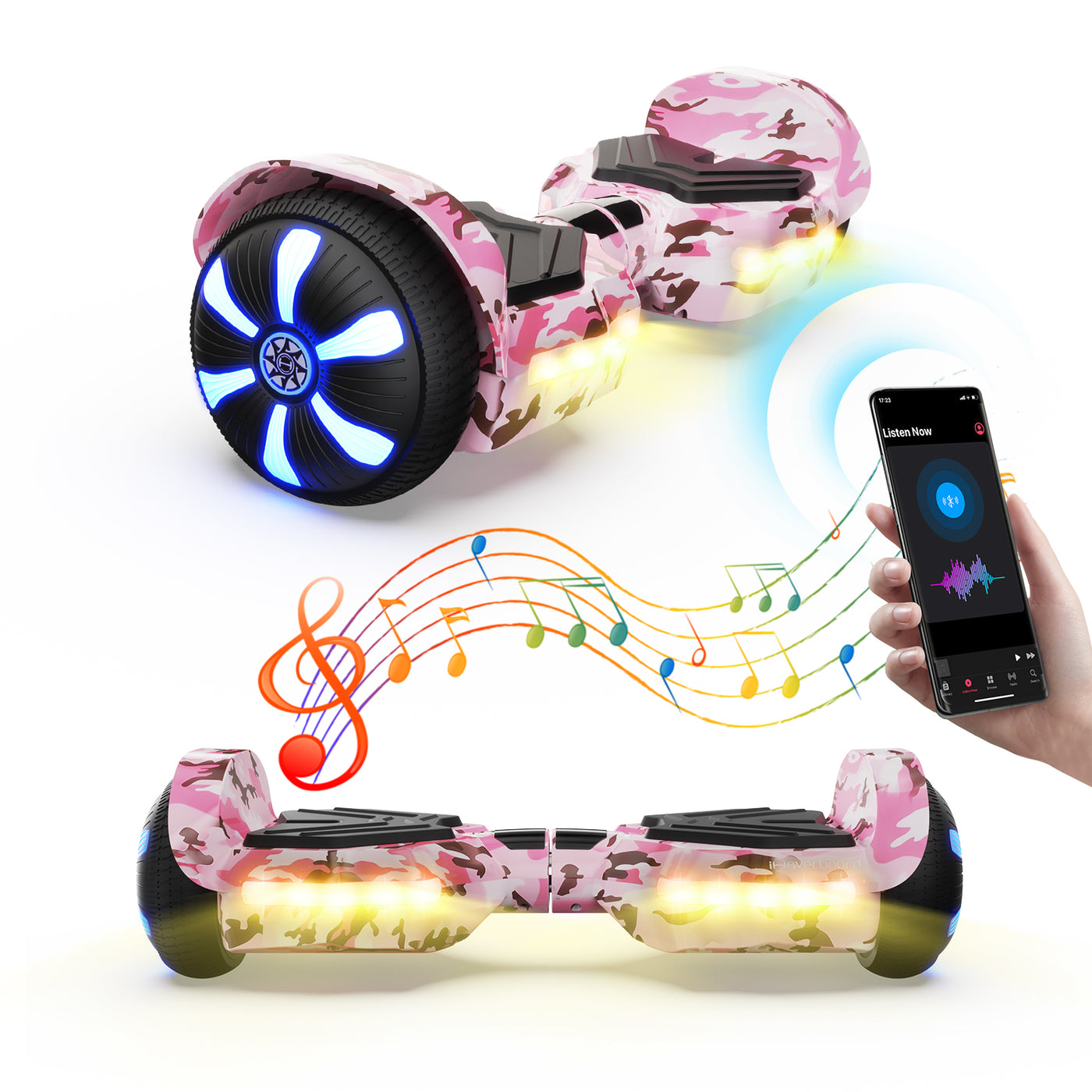 iHoverboard H1 Bluetooth LED Hoverboard 6,5" Mehrere Farboptionen