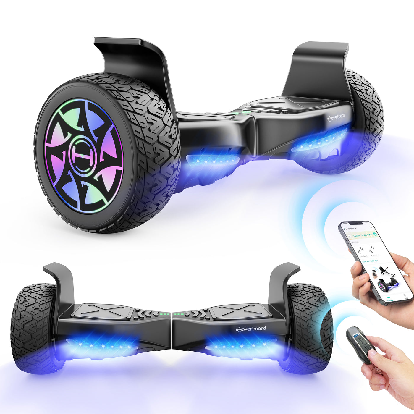 iHoverboard H8Pro/H8 LED Hoverboard Gelände 8.5"