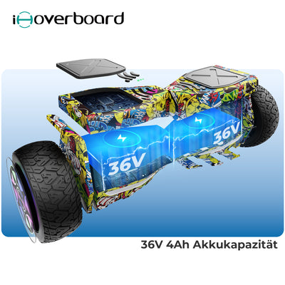 iHoverboard H8/H8Pro LED Gelbes Hoverboard Gelände 8.5"