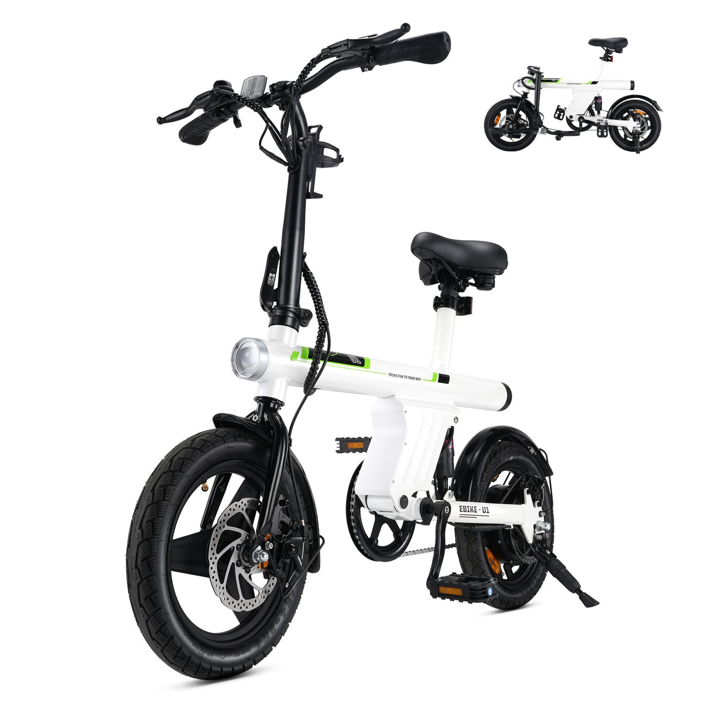 U1 City Faltbares E-Bike 350W für Erwachsene