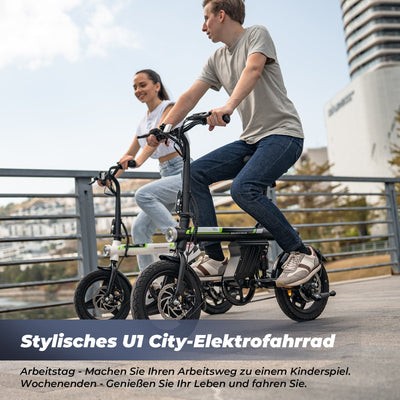 U1 City Faltbares E-Bike 350W für Erwachsene