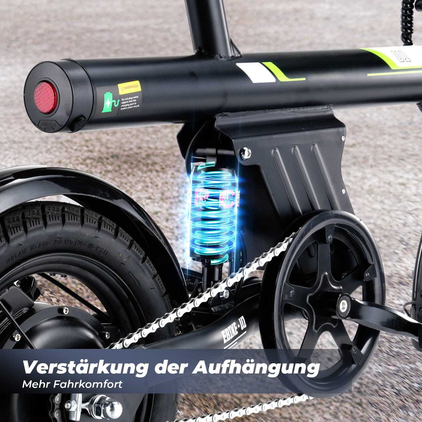 U1 City Faltbares E-Bike 350W für Erwachsene