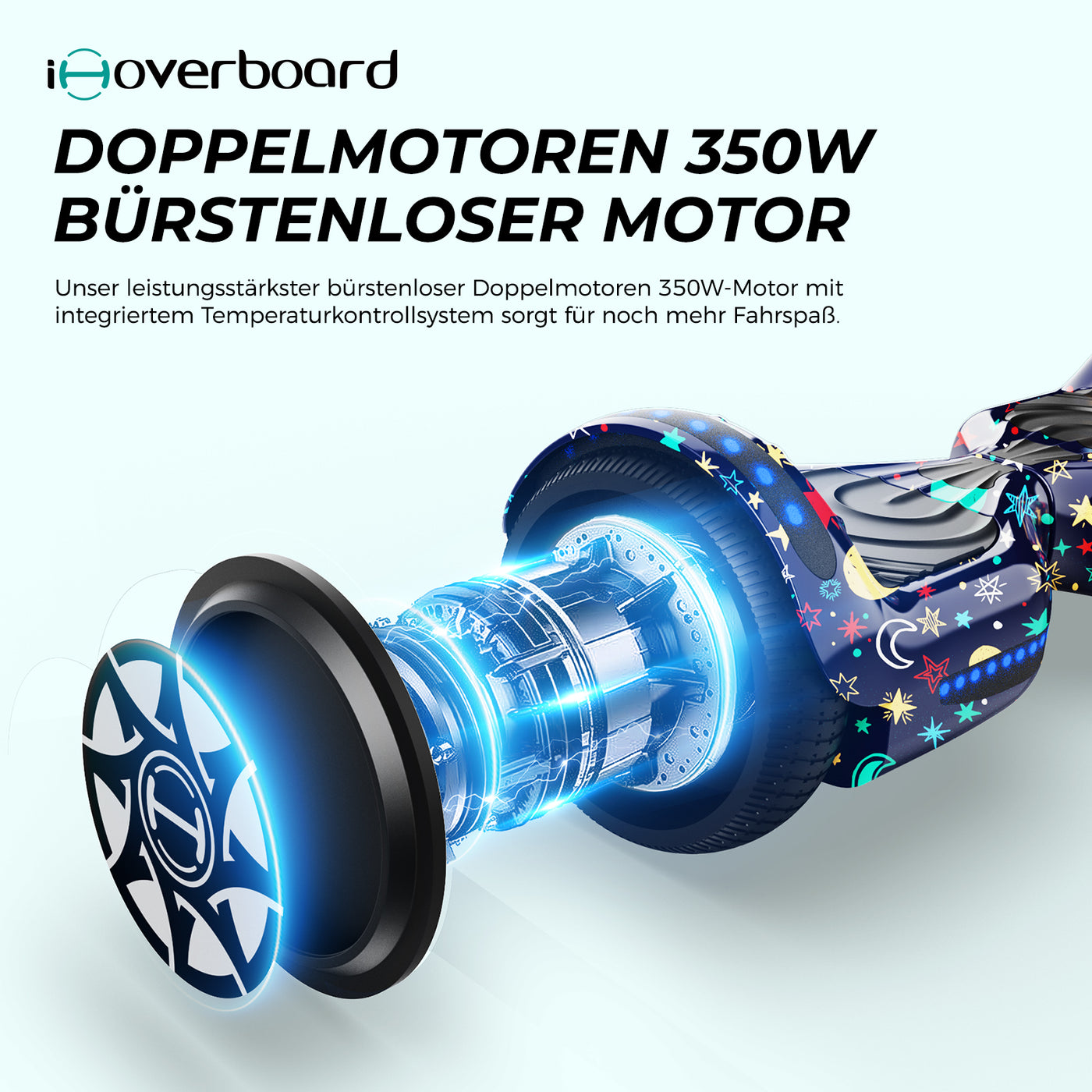 iHoverboard H1 Bluetooth LED Hoverboard 6,5" Mehrere Farboptionen