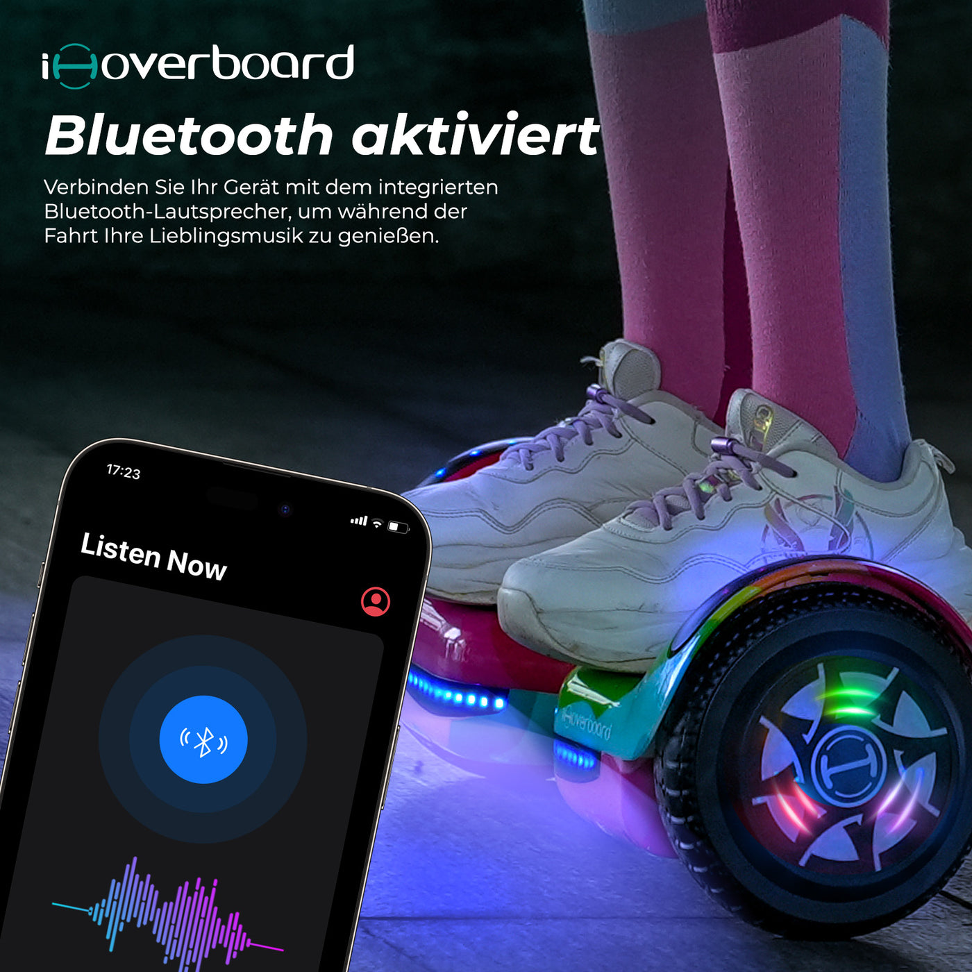 iHoverboard H1 Bluetooth LED Hoverboard 6,5" in mehreren Farben