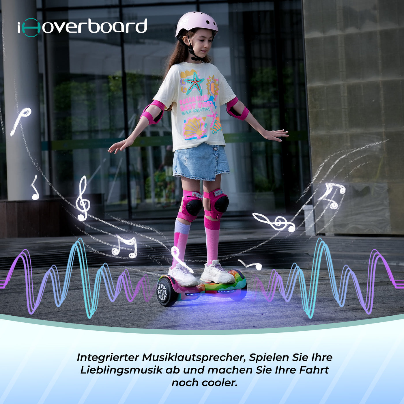 iHoverboard H1 Bluetooth LED Hoverboard Kinder 6,5"