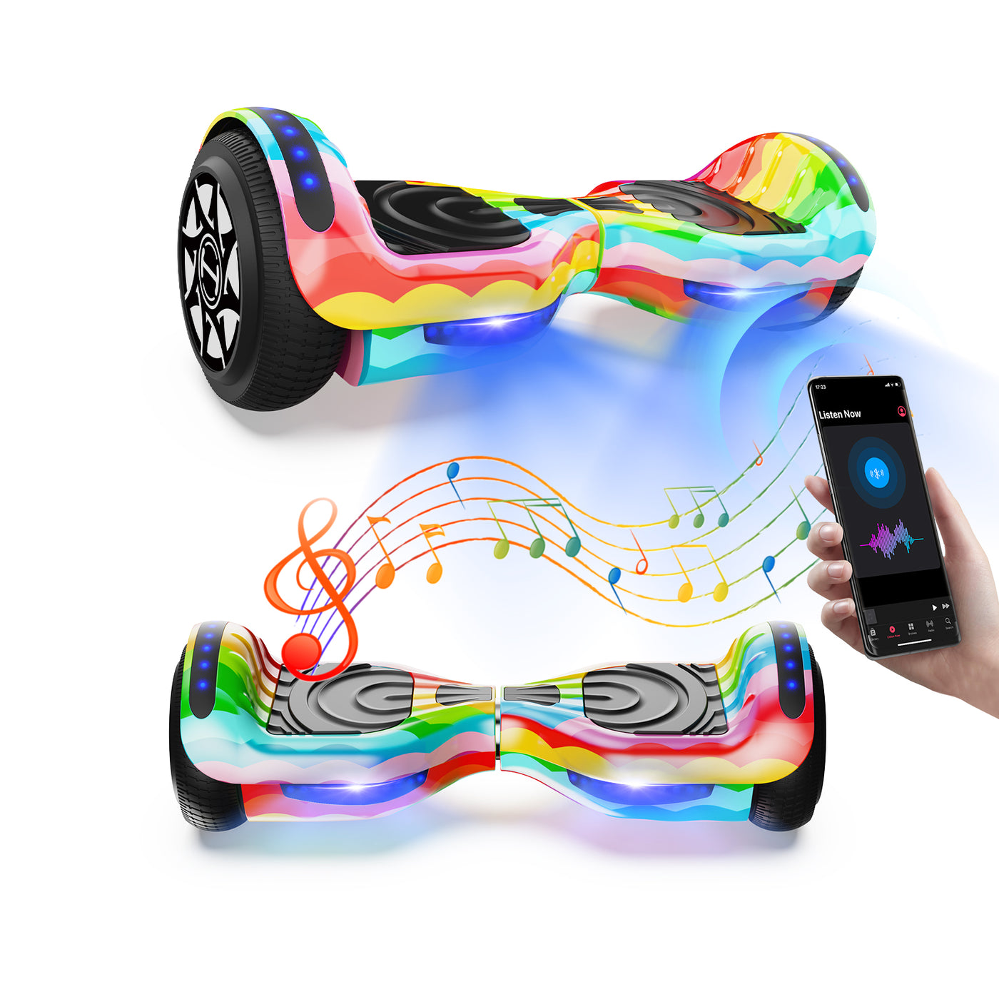 iHoverboard H1 Bluetooth LED Hoverboard 6,5" in mehreren Farben