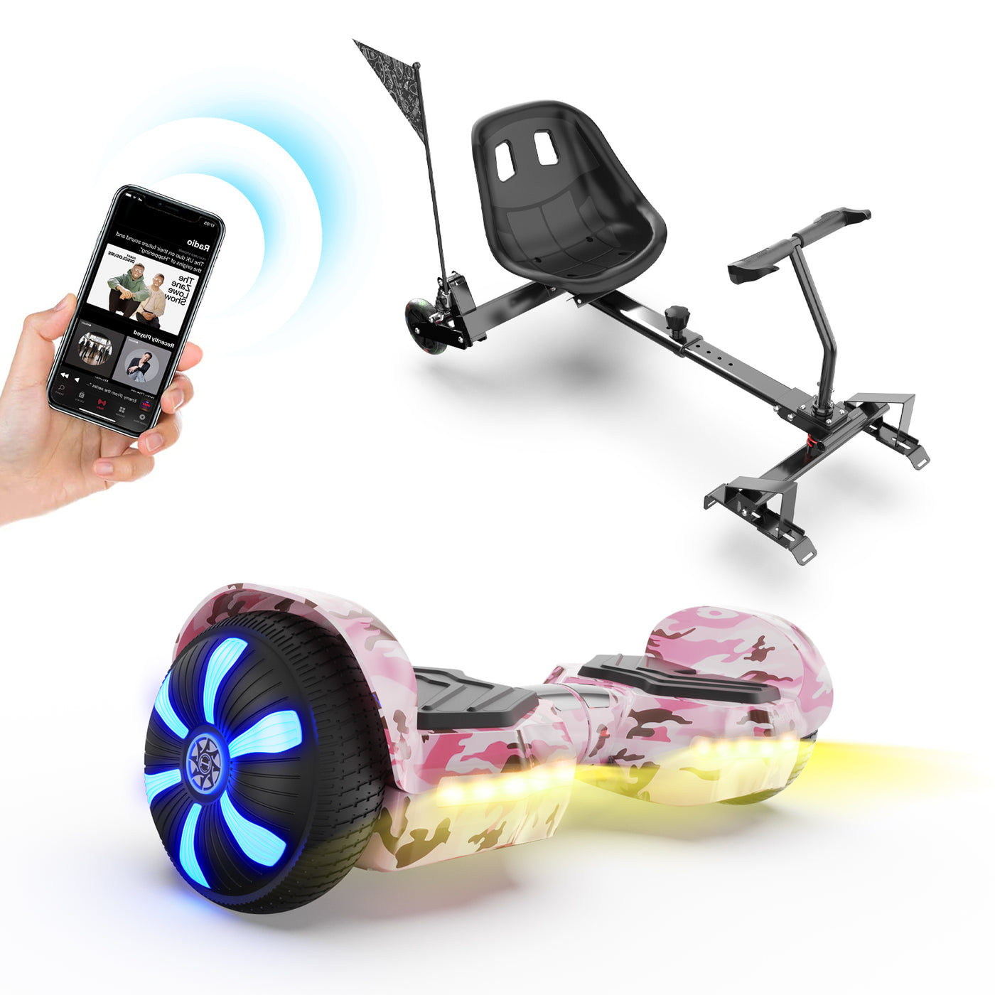 iHoverboard H2 Bluetooth Hoverboard mit Sitz 6.5" für Kinder