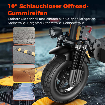 iScooter T4 Off-Road 1000W E-Scooter mit Straßenzulassung (ABE/eKFV)